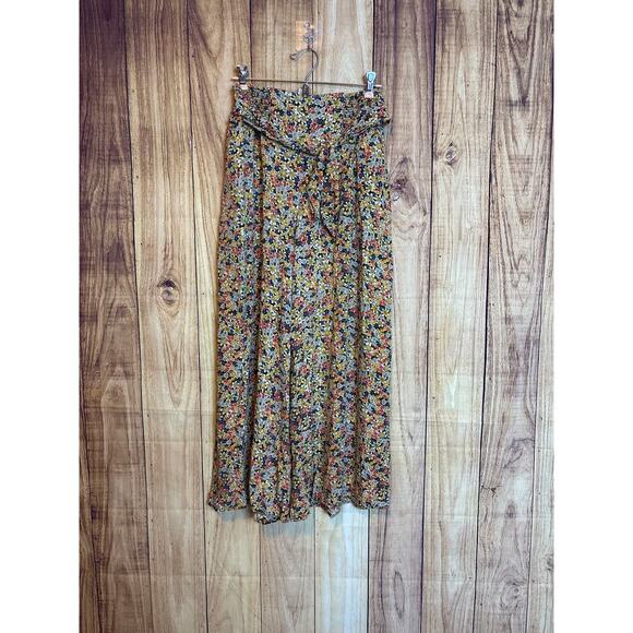Patrons of Peace Floral Print Flowy Wide Legged Pants Women's Size S - Picture 1 of 9